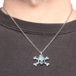 Vivienne Westwood Blue Skull Necklace